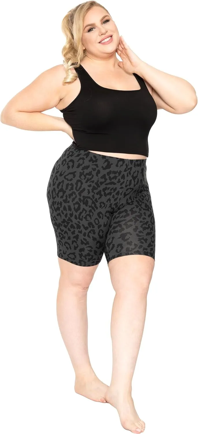 STRETCH IS COMFORT Women's Plus Size Cotton Biker Shorts | Cotton | X-Large - 7X