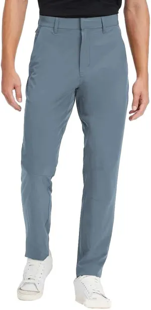 Suit Pants Mens Slim Fit Stretch Flat-Front Chino Golf Trousers Formal Casual Business Office Work Commute Pants with Pockets