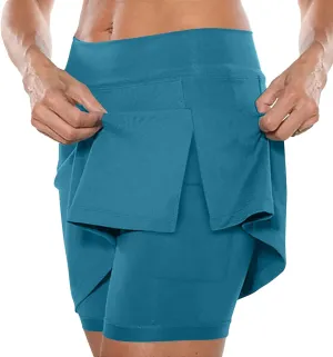 Tennis Skirts for Women with Pockets High Waisted Athletic Golf Skorts Skirts Workout Sports Running Summer Beach Shorts