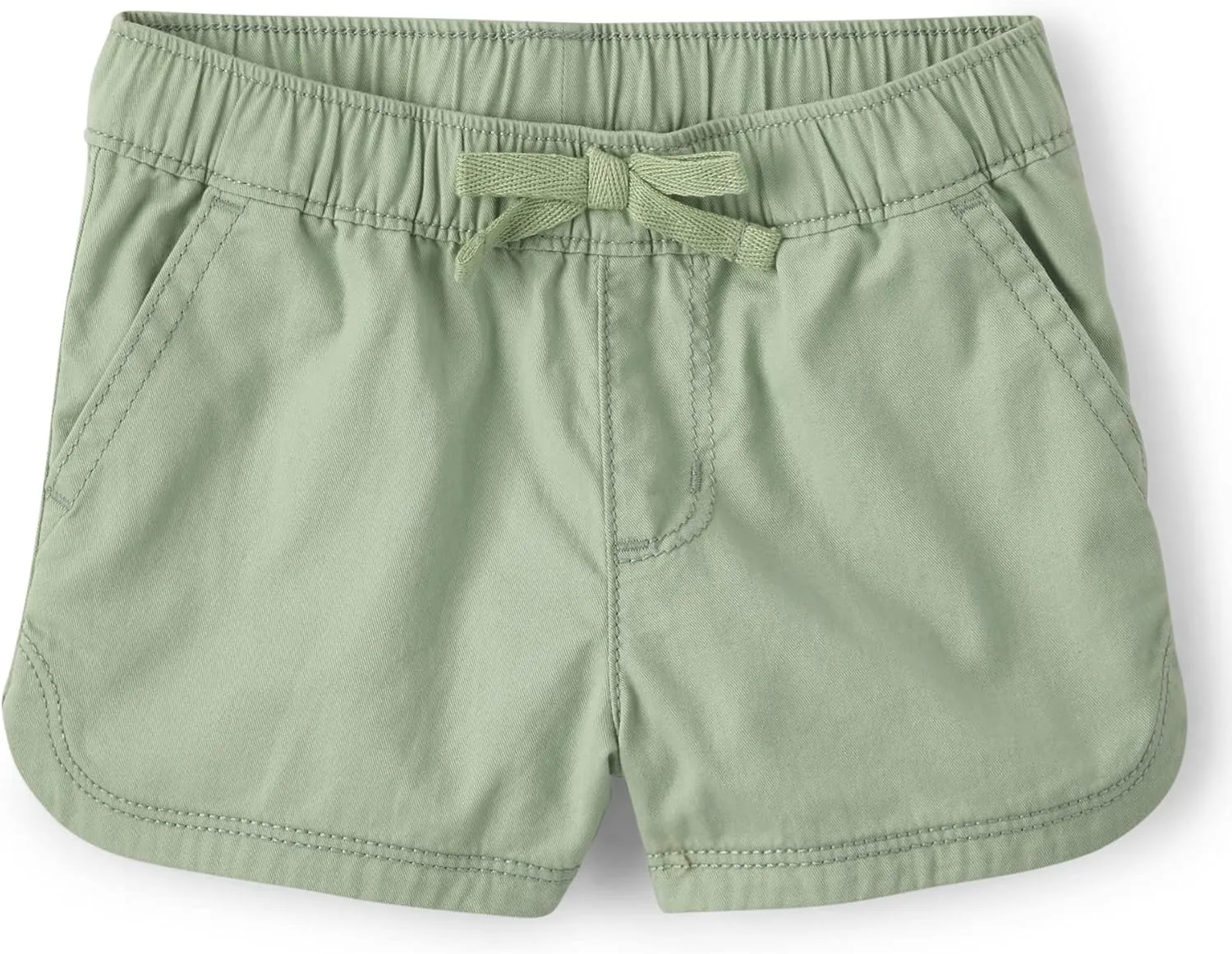 The Children's Place Baby Girls' and Toddler Pull On Chambray Shorts
