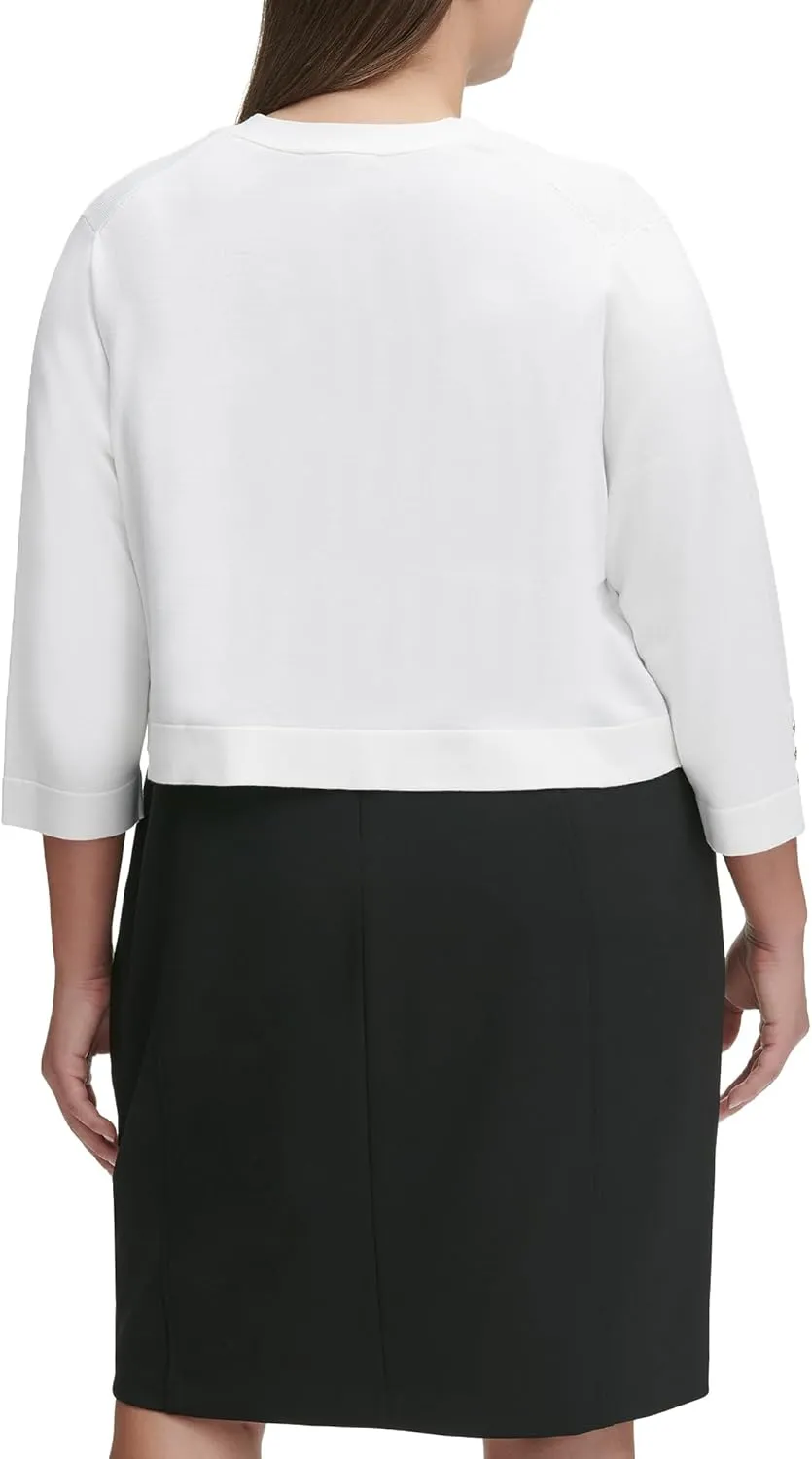 Tommy Hilfiger Women's Button Sleeve Shrug