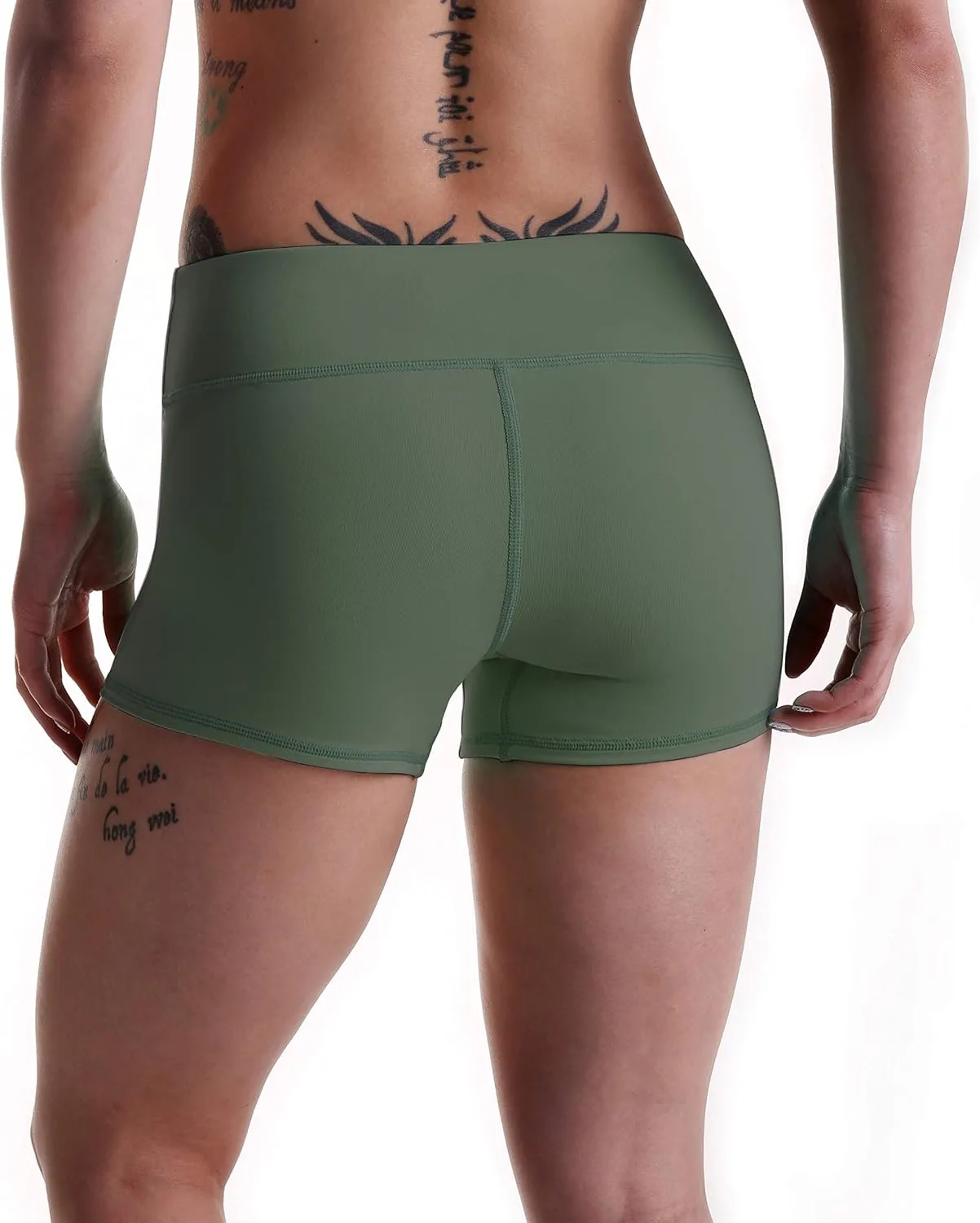 Tough Mode Women's 3" Athletic Workout Volleyball Running WOD Compression Shorts