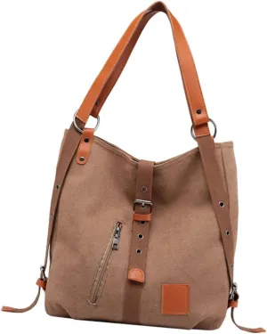 VANZACK Fashionable Duffle Bag for Women Large Capacity Canvas Shoulder Pouch Crossbody Fanny Pack Women's Bakcpack Multifunctional Tote Bag