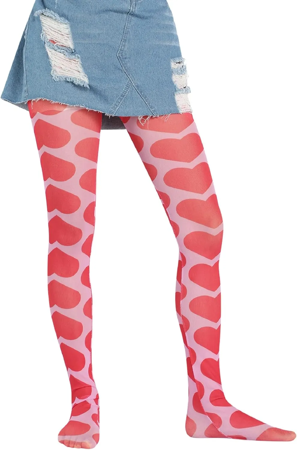 Vintage 60s Printed Funky Tights for Women Y2K Tie Dye Mesh Pantyhose Skinny Body Shaping Leggings Streetwear