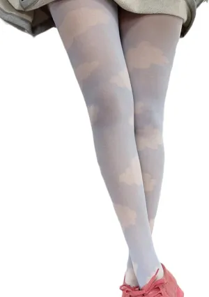 Vintage 60s Printed Funky Tights for Women Y2K Tie Dye Mesh Pantyhose Skinny Body Shaping Leggings Streetwear
