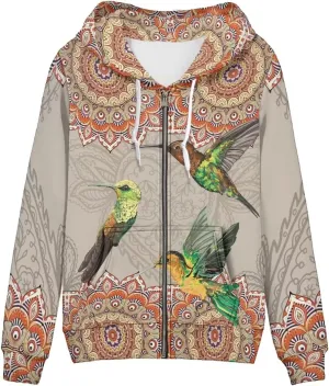 Women Zip Up Hoodie Fall Jacket Long Sleeve Hoodies for Teen Girls Clothes with Pocket