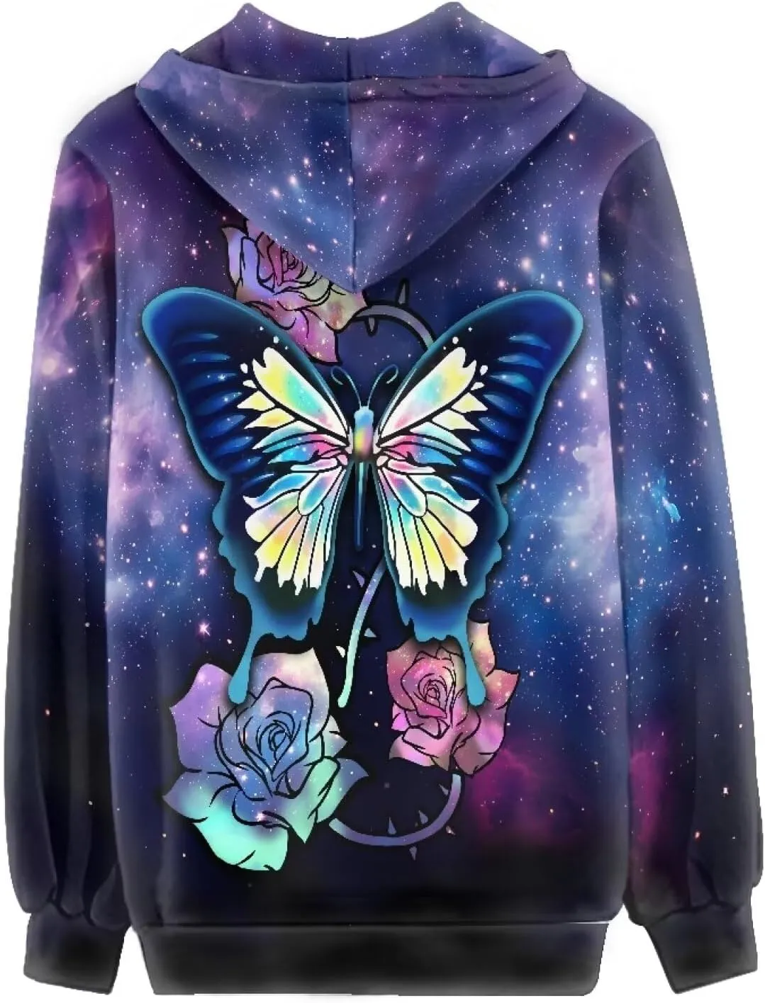Women Zip Up Hoodie Fall Jacket Long Sleeve Hoodies for Teen Girls Clothes with Pocket