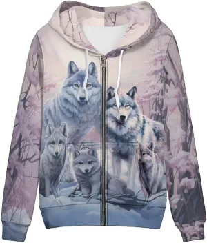 Women Zip Up Hoodie Fall Jacket Long Sleeve Hoodies for Teen Girls Clothes with Pocket