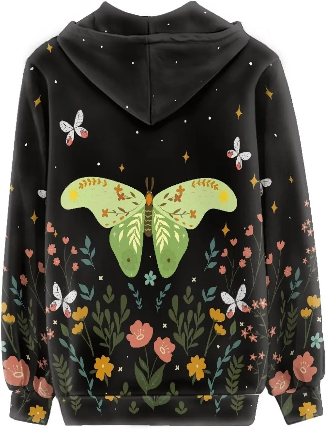 Women Zip Up Hoodie Fall Jacket Long Sleeve Hoodies for Teen Girls Clothes with Pocket
