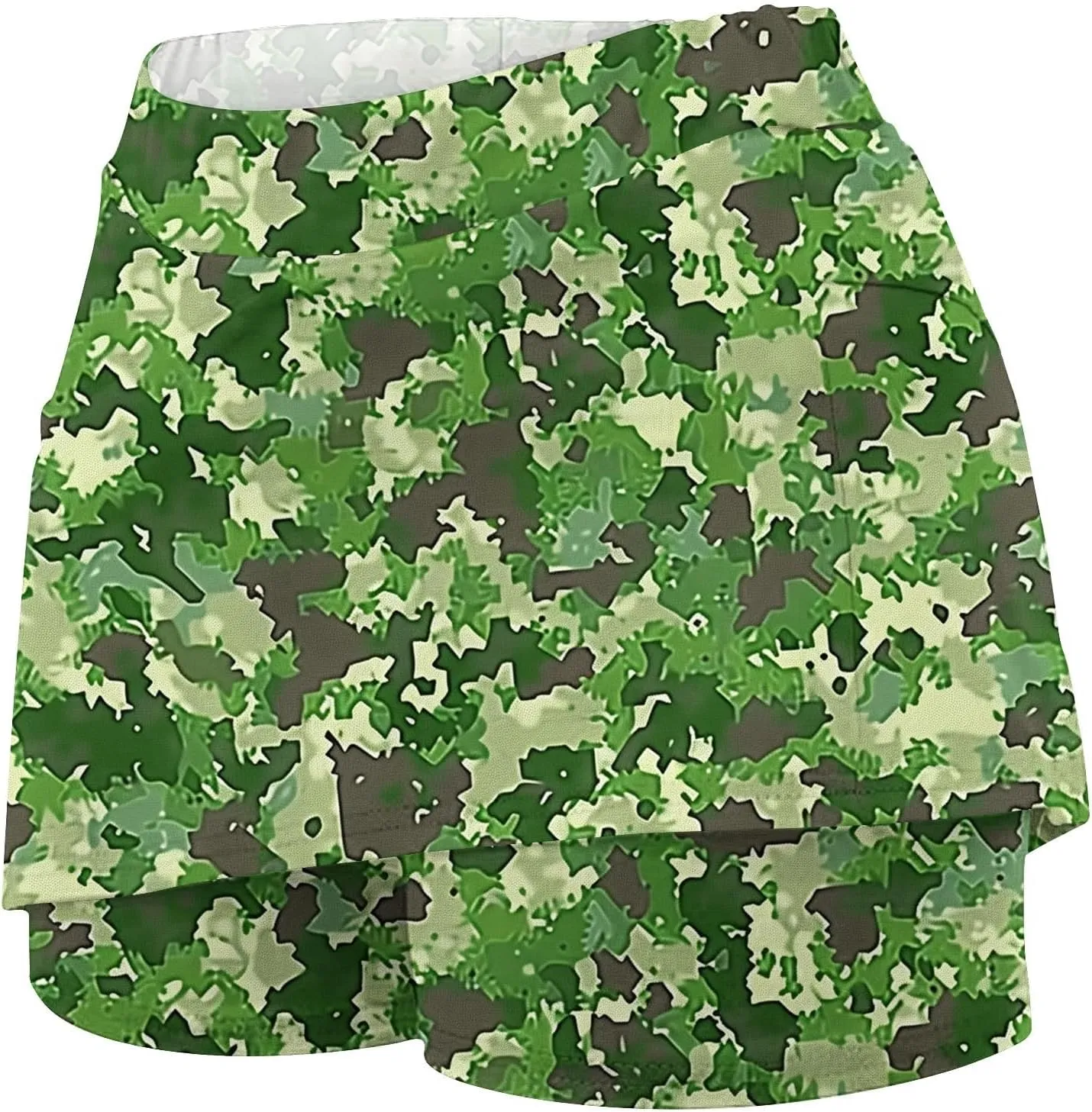 Women's 2 in 1 Athletic Yoga Skorts High Waisted Stretch Lightweight Workout Gym Tennis Shorts Liner Summer Clothes