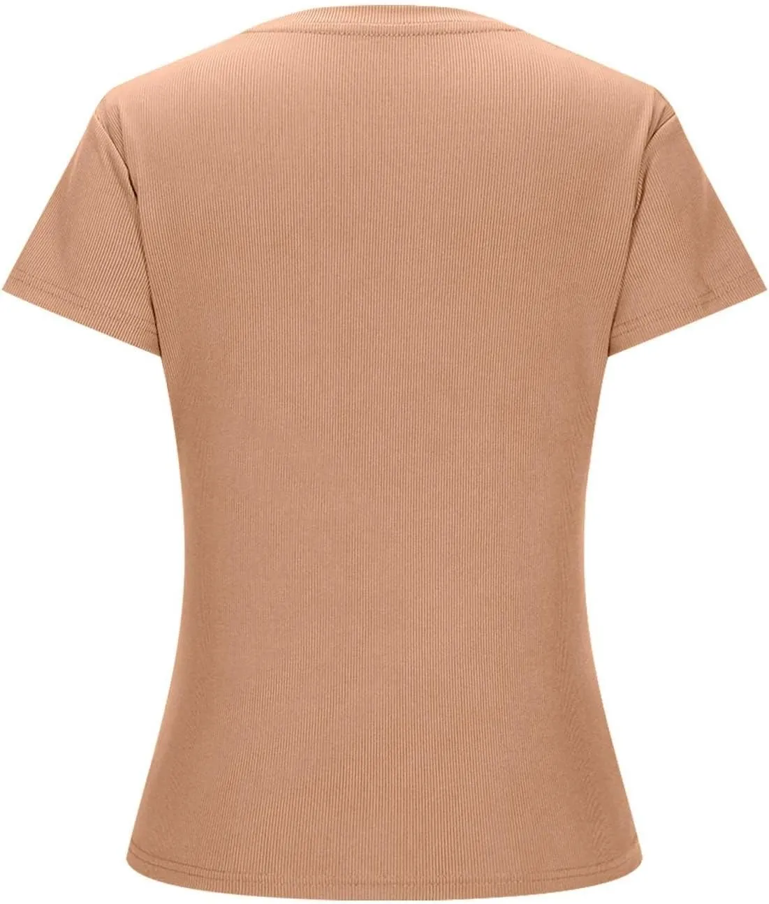 Womens Basic Teen Tees Summer Tops for Women 2024 Workout Crewneck Short Sleeve Slim Fitted Casual Crop T Shirts