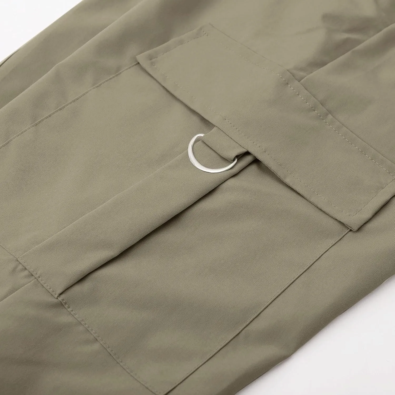 Women's Cargo Jogger Camo Pants with Pockets High Waist Slim Casual Tapered Camouflage Combat Hiking Pants