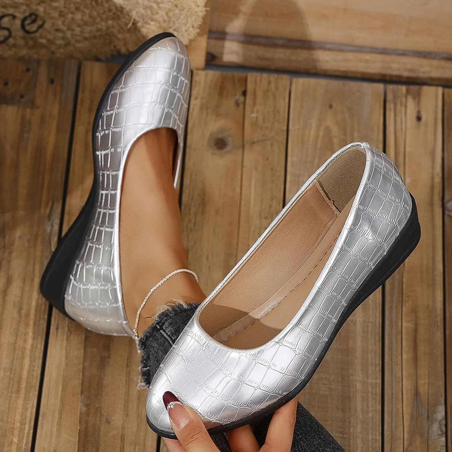 Women's Leather Closed Toe 2 Inch Mid Wedges Heels with Arch Support Round Toe Comfortable Dress for Sneaker Casual Shoe
