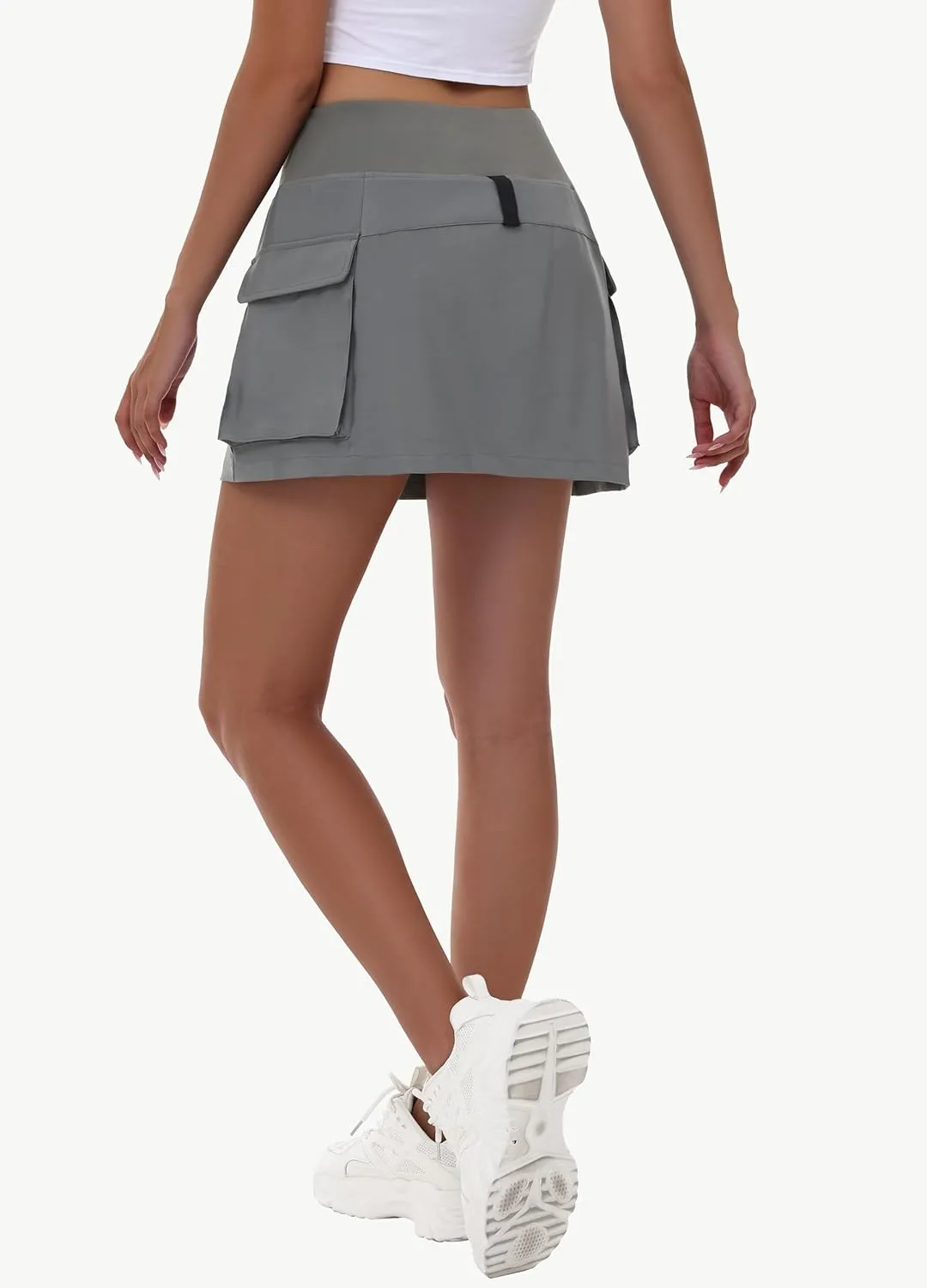 Women's Mini Hiking Cargo Skorts - High Waisted Dressy Casual Golf Workout Sport Skirts with Pockets Quick Dry UPF50 