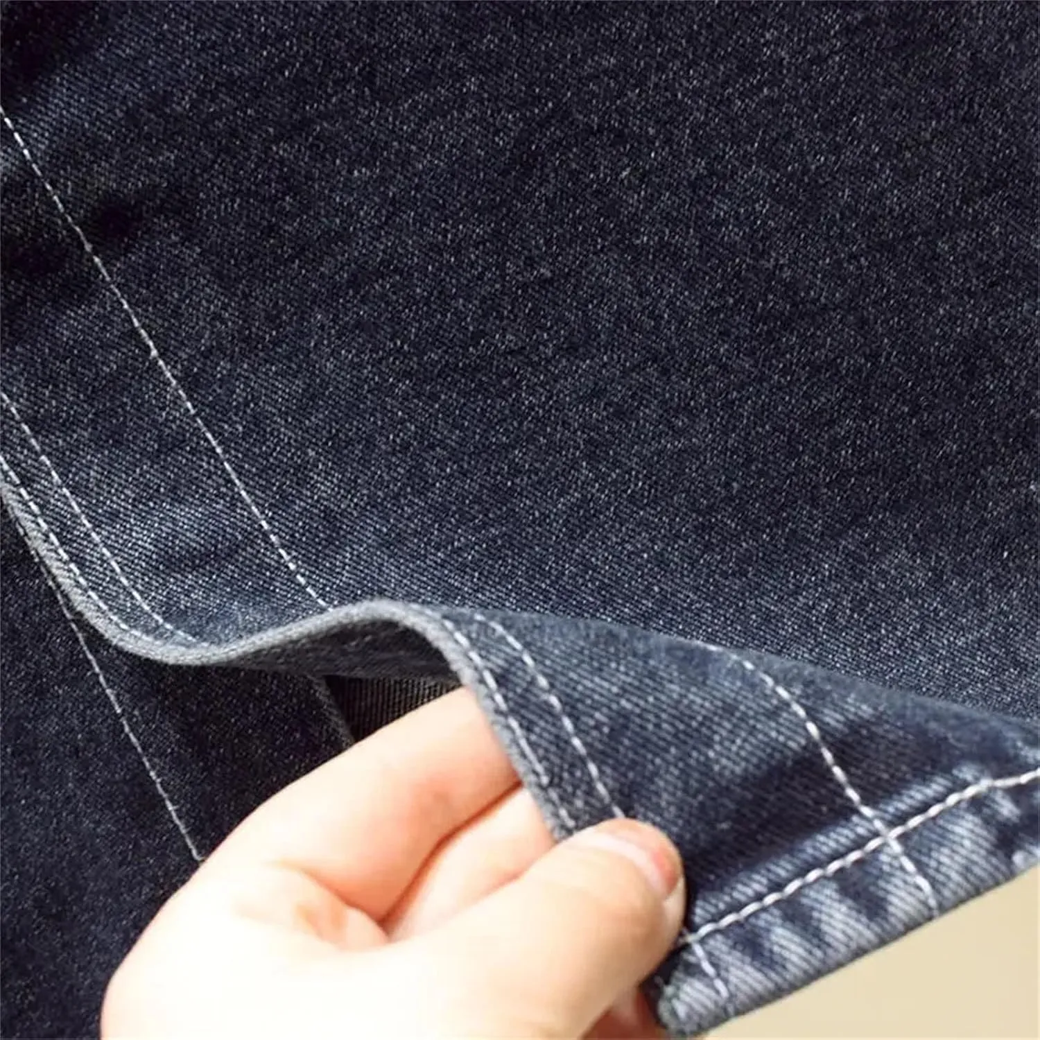 Women's Side Slit High-Waisted A- Line Denim Skirt Slimming Medium-Length Jeans Skirts