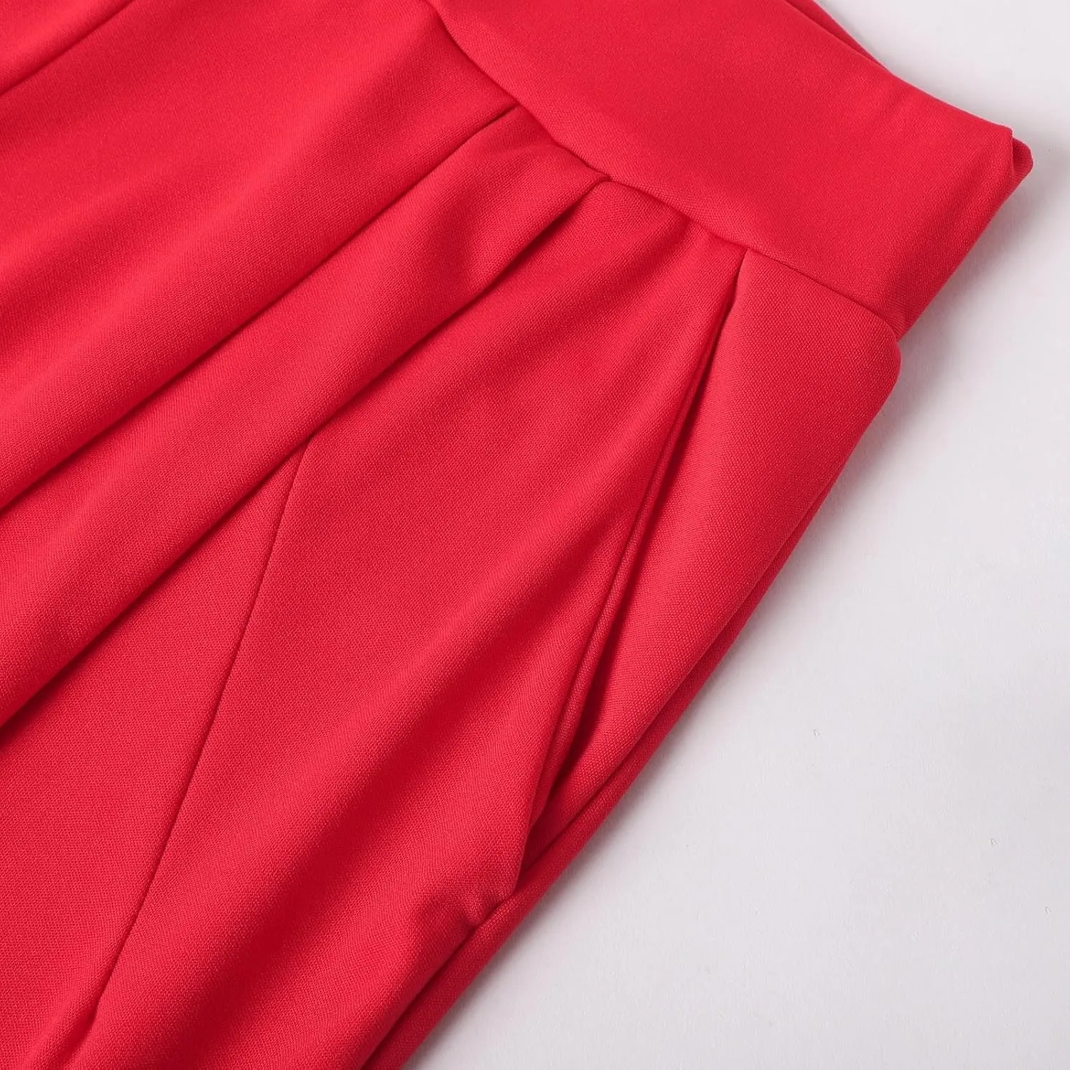 Womens Wide Leg Pants High Waisted Flowy Tie Knot Trousers 2025 Summer Business Work Casual Outfits with Pockets