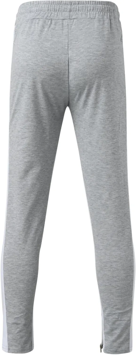 ZYXTIM Big and Tall Men Cargo Jogger Sweat Pants Slim-Fit Basic Active Casual Tapered Sweatpants with Pockets